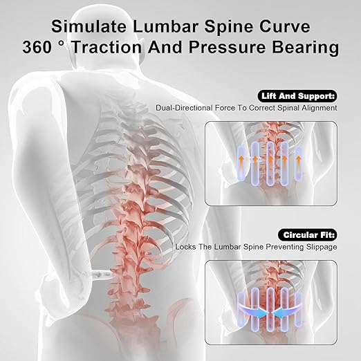 Back Brace for Lower Back Pain Relief with Bionic Support System,Lumbar Support Belt for Men Women,Breathable Mesh with 3D Lumbar Pad for Herniated Disc, Sciatica, Scoliosis(Black，M)