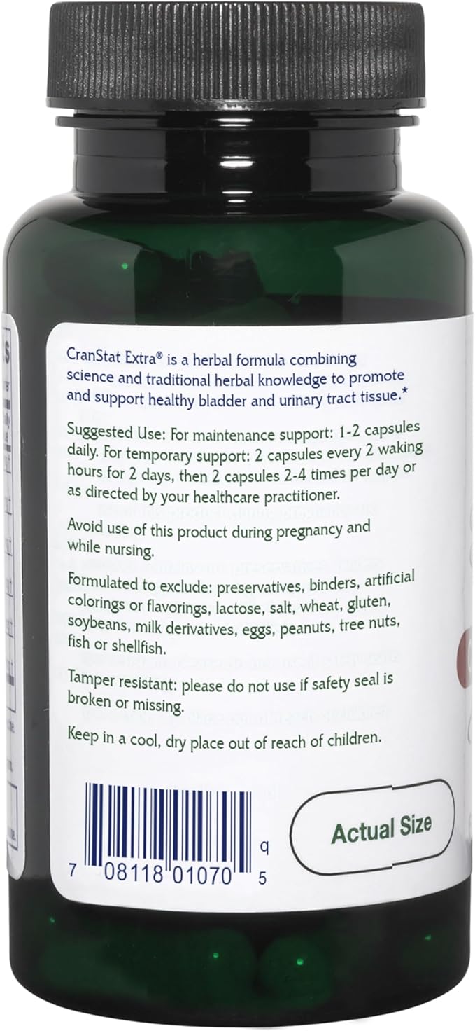 Vitanica Cranstat Extra, Urinary Tract Support, Vegan, 60 Capsules