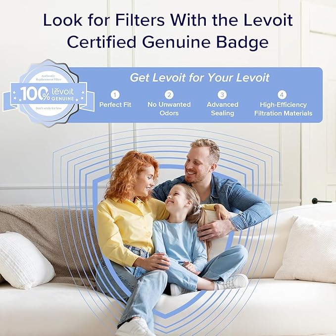 LEVOIT Air Purifiers for Home Large Room Up to 2933 Sq. Ft with Smart WiFi, PM2.5 Monitor, HEPA Sleep Mode, 3-in-1 Filter for Smoke, Pet Allergies, Dust and Odor, Alexa Control, Core 600S-P, Gray