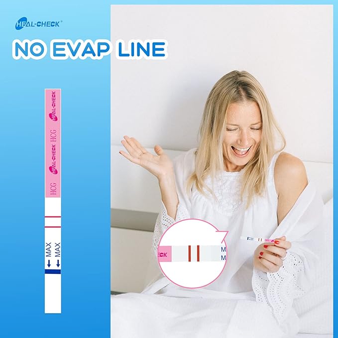 Pregnancy Tests with Cups, HEAL-CHECK Bulk Pregnancy Test Strips for Detection at Home, Over 99% Accuracy, Individually Wrapped Fertility Tests, Extra-Wide 5mm HCG Tests, Pruebas De Embarazo, 10 Count