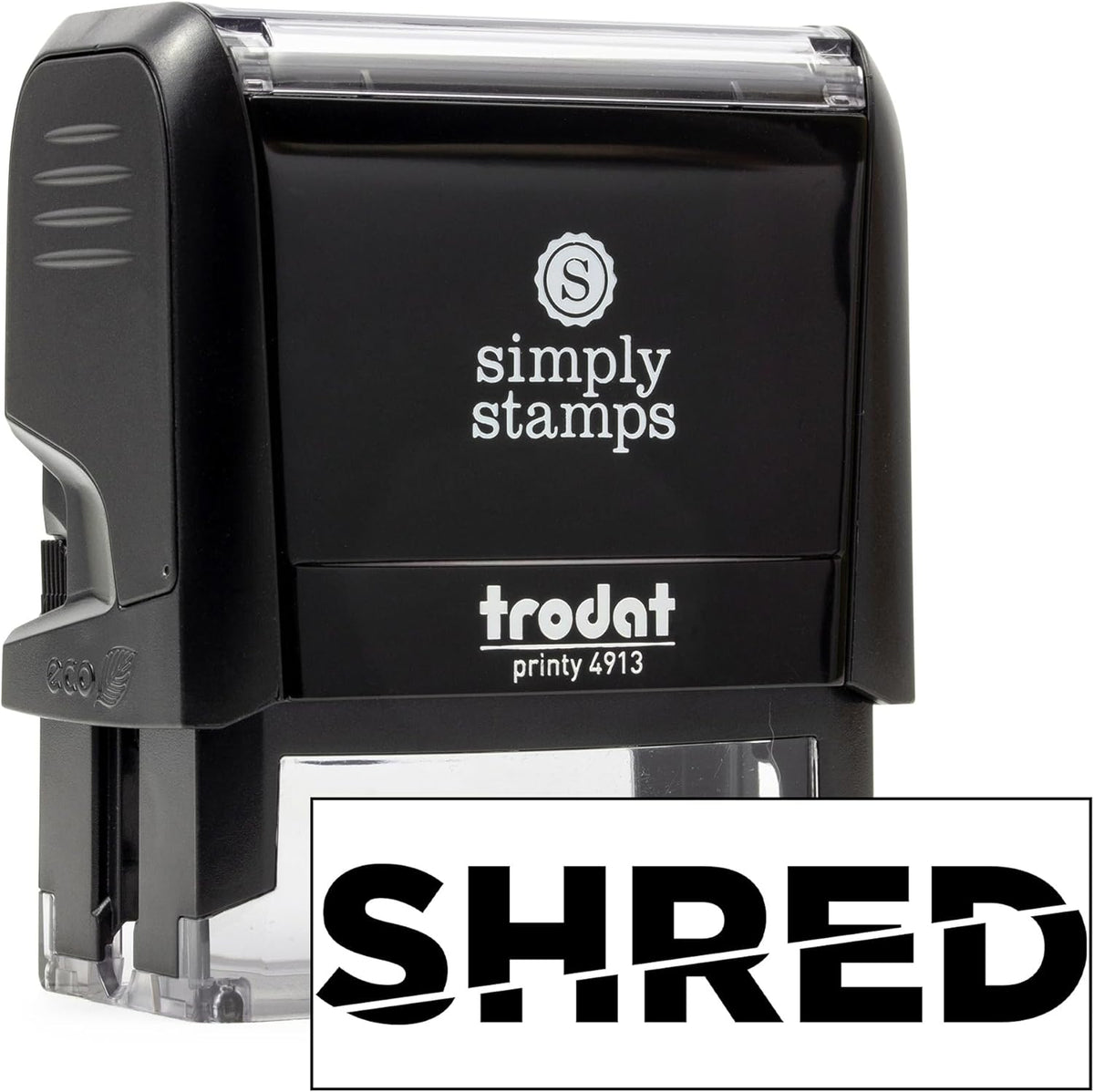Shred Office Stamp | 4 Different Sizes | 20 Designs | Multiple Color Options | Perfect for Quick Validation of Office Documents (Shred, Large)