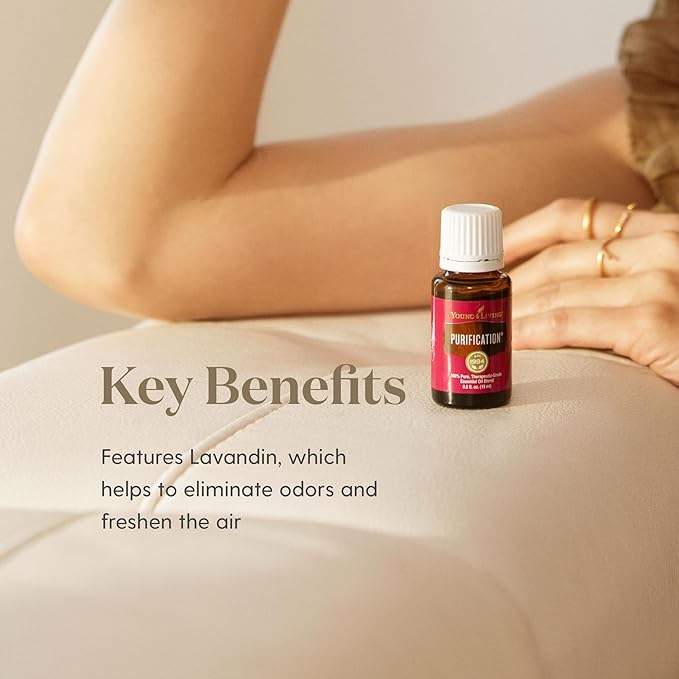 Young Living Purification Essential Oil Blend, 15ml - Aromatherapy Diffuser - Ideal for Cleansing Skin - Skincare and Beauty Addition - Pure & Natural