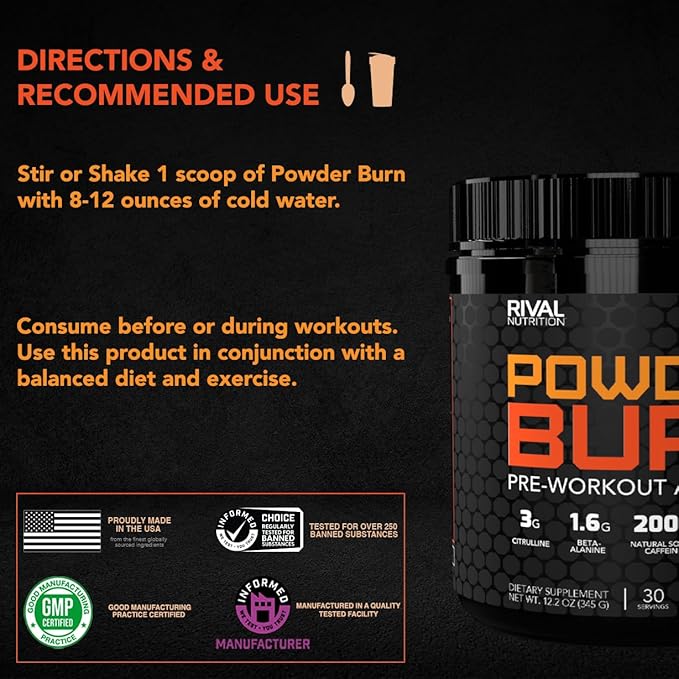 Powder Burn 2.0 Orange 35 Serving,14.24 Ounce