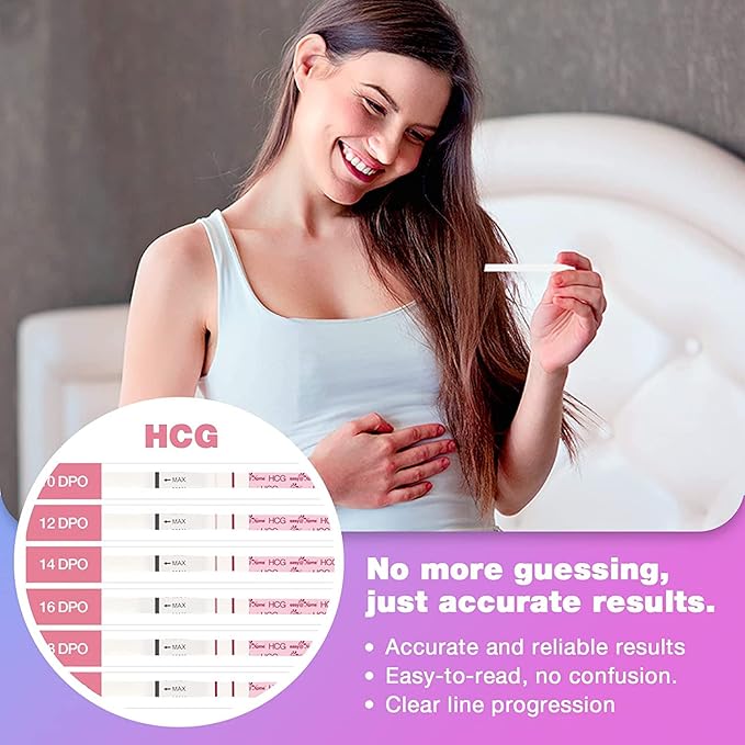 Easy@Home Ovulation & Pregnancy Test Strips Kit: 25 Ovulation Strips and 10 Pregnancy Tests – Accurate Fertility Tracker OPK | 25LH + 10HCG