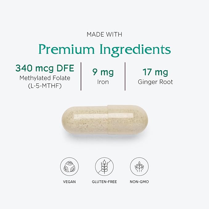 Vitanica Maternal Symmetry, Prenatal and Postnatal Vitamins, Vegan, 180 Capsules