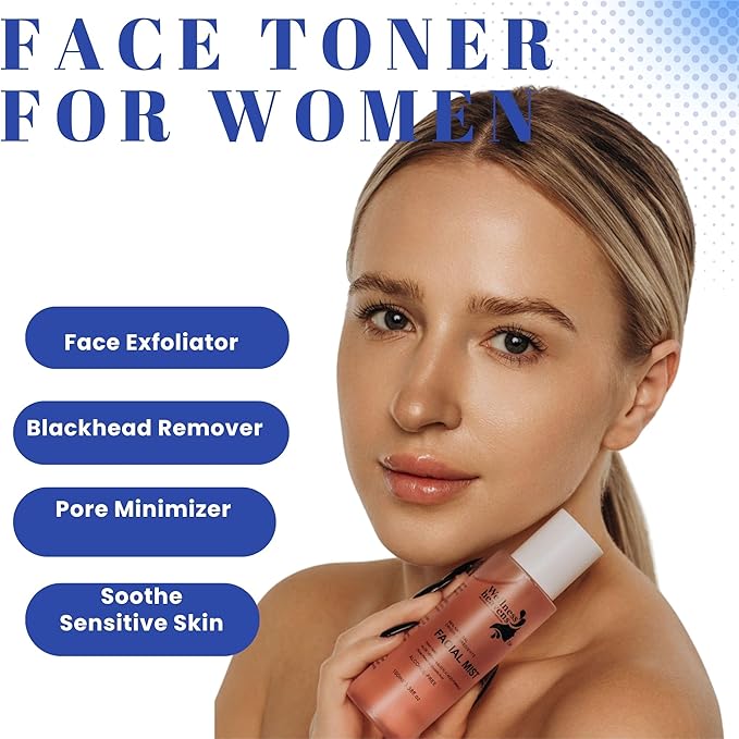 Hydrating Toner for Face, Refreshing Facial Mist with Witch Hazel, Rose Water, Salicylic & Glycolic Acid | A Zero Pore Cleanser, Helps Fade Dark Spots & Minimize Pores, Alcohol-Free Toner, 100 ml