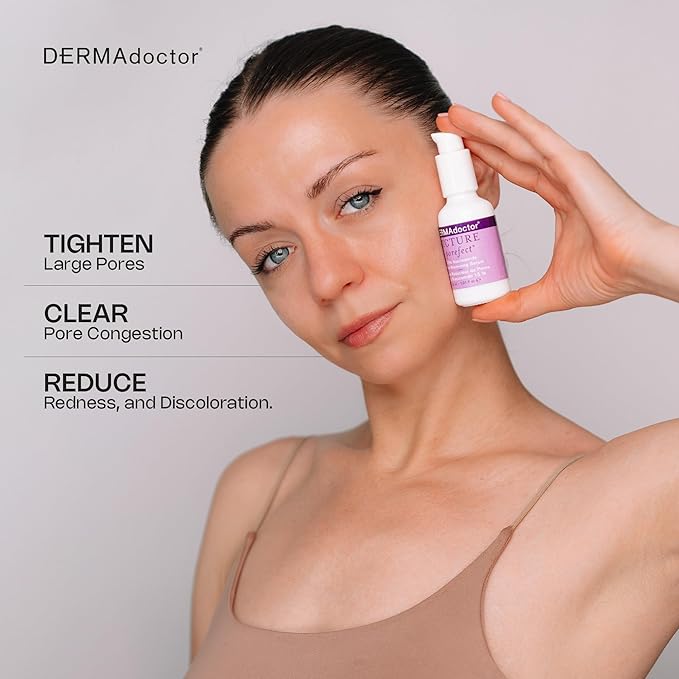 DERMAdoctor Pore Minimizer Niacinamide Serum for Face | Vitamin B3 Niacinamide Oil Control Pore Minimizer for Visible pores, Blackheads, Uneven Skin Tone, Redness, Oily Skin - Dermatologist Formulated