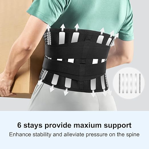 Back Brace for Lower Back Pain Women & Men with Lumbar Pad, Breathable Lumbar Back Support Belt for Women, Back Braces Relief from Sciatica Herniated Disc for Heavy Lifting Exercise - 2XL