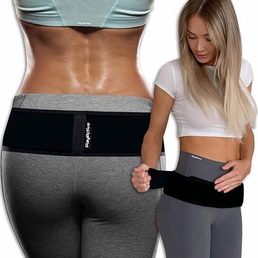 Sacroiliac SI Joint Hip Belt - Sciatica Belt and Lower Back Support Brace for Women and Men - Hip Braces for Hip Pain - Pelvic Support Belt, Trochanter Belt for Pain Relief (XL-XXL/Black)