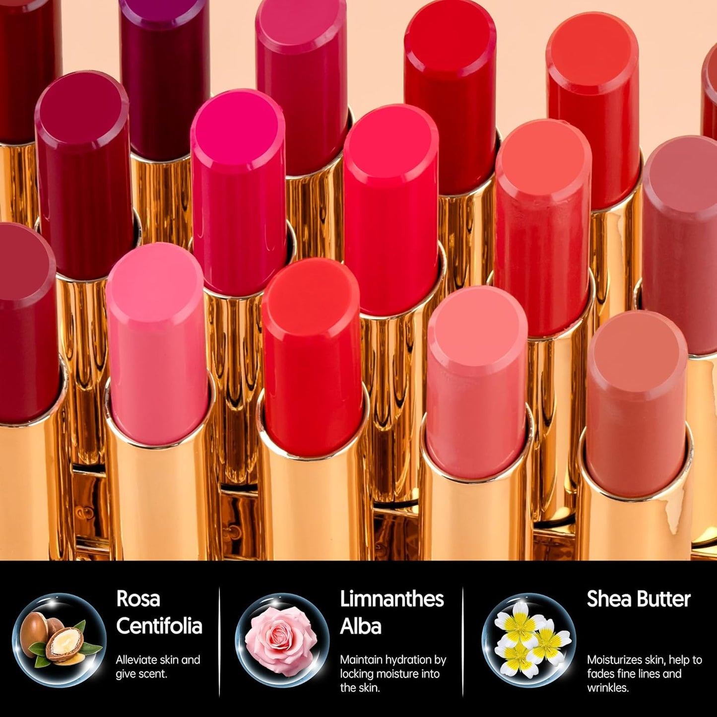 MAKI YIKA Moisture Nude Lipstick for Women Hydrated Tinted Lip Balm for Dry Cracked Lips Weightless Glossy Lip Color Juicy Finish,MA064 Fair Nude