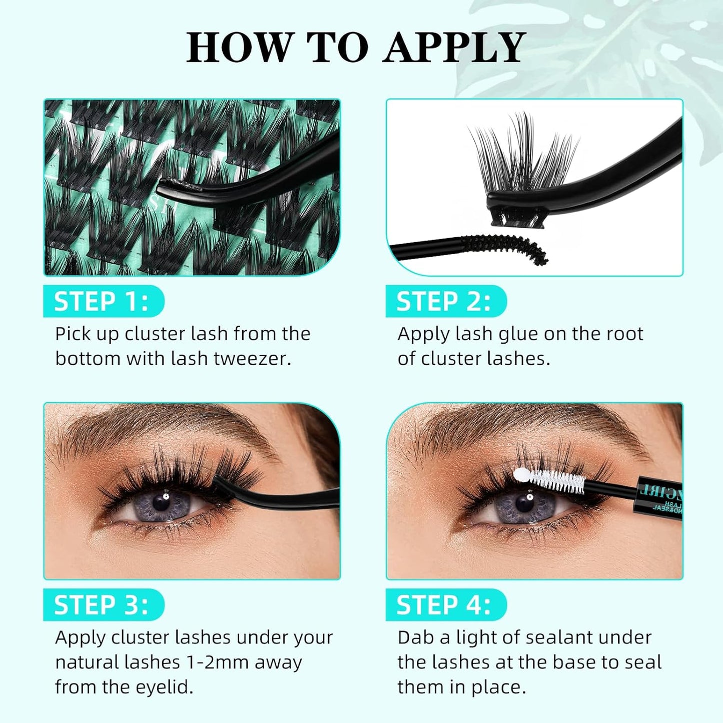 Lash Clusters Wet Look 168Pcs Eyelash Cluster Ultra-Thin Lash Band Eyelashes Extensions Spiky Anime Wide Span Lashes(Orchid,D-14mm)