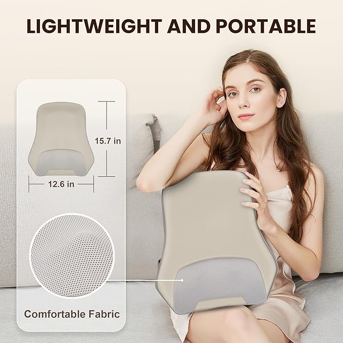 Back Massager for Pain Relief Deep Tissue, Shiatsu Back and Neck Massager with Soothing Heat, Vibration Kneading Massage Pillow for Neck Shoulder, Gifts for Women Mom
