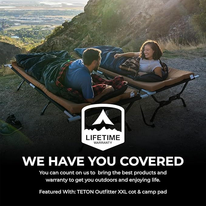 Teton Celsius XXL Sleeping Bag, Cold Weather Sleeping Bags for Adults and Kids, Camping Made Easy and Warm. Compression Sack Included, 35F, 25F, 0F, 20F Degree