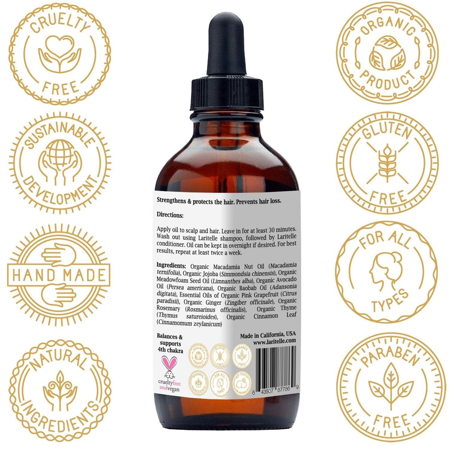 Organic Hair Growth Treatment Nature's Love 4 oz