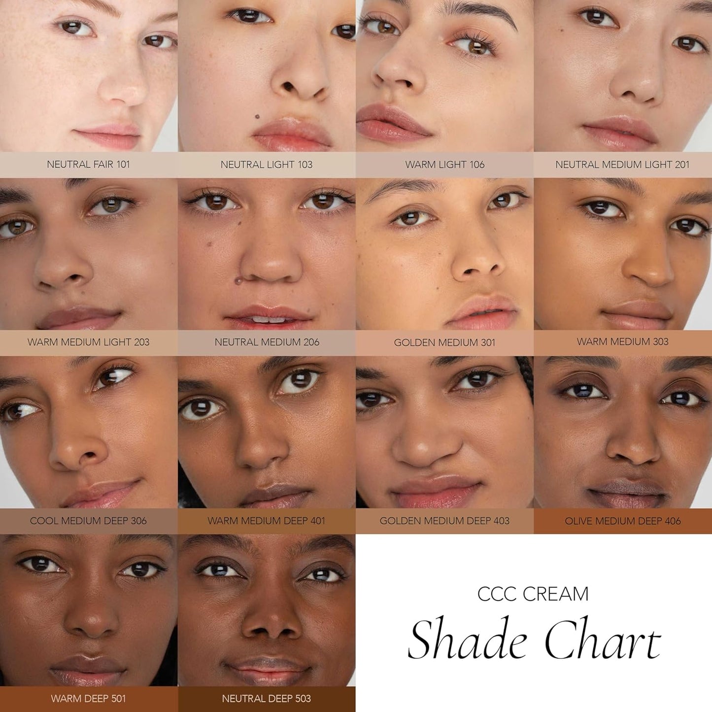CLE Cosmetics CCC Cream (Golden Medium Deep 403 / SPF 50) - Hydrating, Light to Medium Coverage Foundation with Sunscreen - BB & CC Cream Hybrid - 1 fl oz