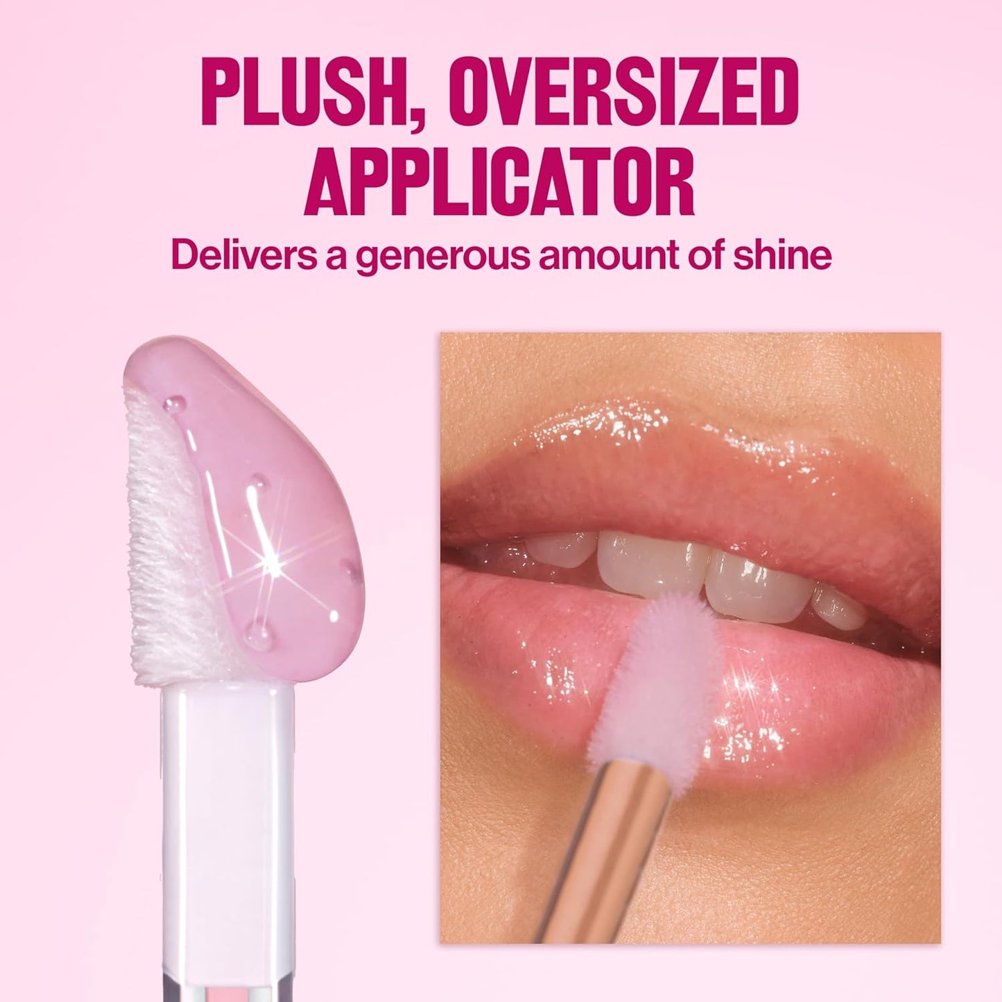 REVLON Super Lustrous Glimmer Lip Oil, Moisturizing & Tinted, Shiny Finish, Made with Plant-Based Squalane, 007 Posh Peach, 0.13 fl oz