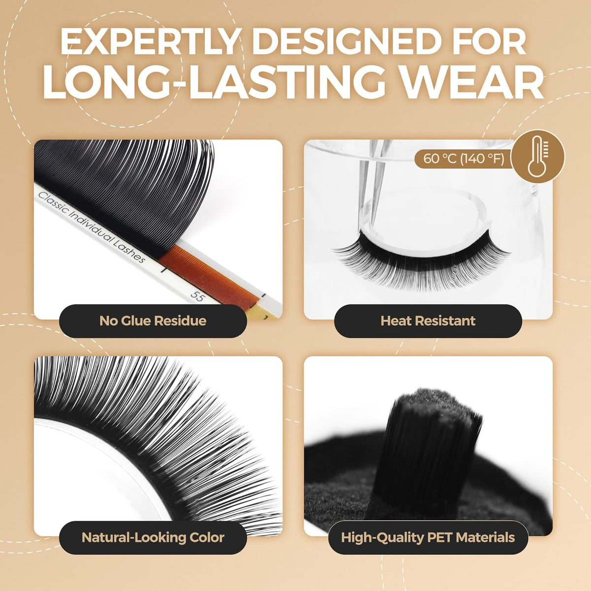 LASHVIEW Eyelash Extensions,Individual Lashes, Premium Single &Classic Lashes,0.15 Thickness CC Curl 8-15mm Mixed Tray,Natural Semi Permanent Eyelashes,Soft Application-Friendly,Mink Lashes