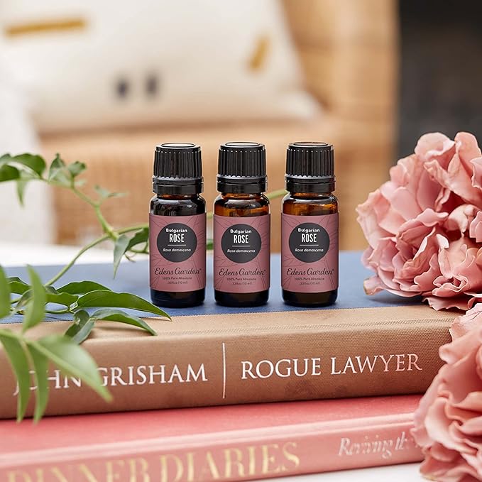 Edens Garden Rose- Bulgarian Absolute Essential Oil- 100% Pure Premium Grade, Undiluted, Natural, Therapeutic, Aromatherapy, The Best for Diffuser, Skin, Face, Hair 10 ml (.33 fl oz)