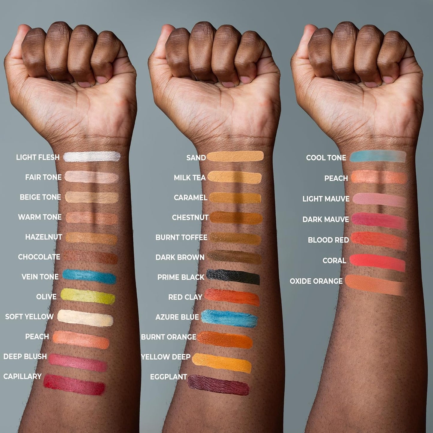 Alcohol Palette Refill Pans - Skin Tones - Burnt Toffee