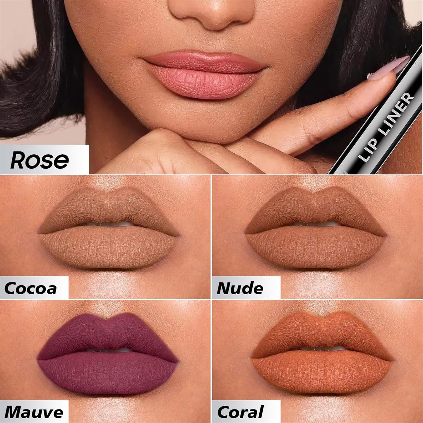 Lip Stain Peel Off Lip Liner - Long Lasting Comfortable Vivid Color Peel Lip Stain Smudge Proof Finish, Create A Charming Vibrant Lip Color Makeup For All Skin Types with All-Day (#01 Nude)