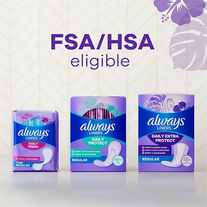 Always Anti-Bunch Xtra Protection, Panty Liners For Women, Extra Long Length, Unscented, 68 Count X 4 Packs (272 Count Total) (Packaging May Vary)
