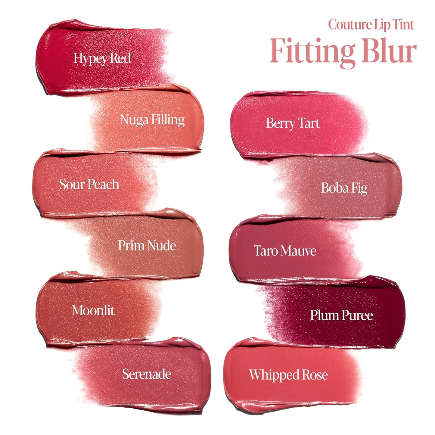 Espoir Couture Lip Tint Fitting Blur #11 Whipped Rose 0.14oz | Soft and Creamy Color for Blurry Lip Look | Smudge-Proof Fixing Lip Stain | Lightweight and Comfortable Matte Finish