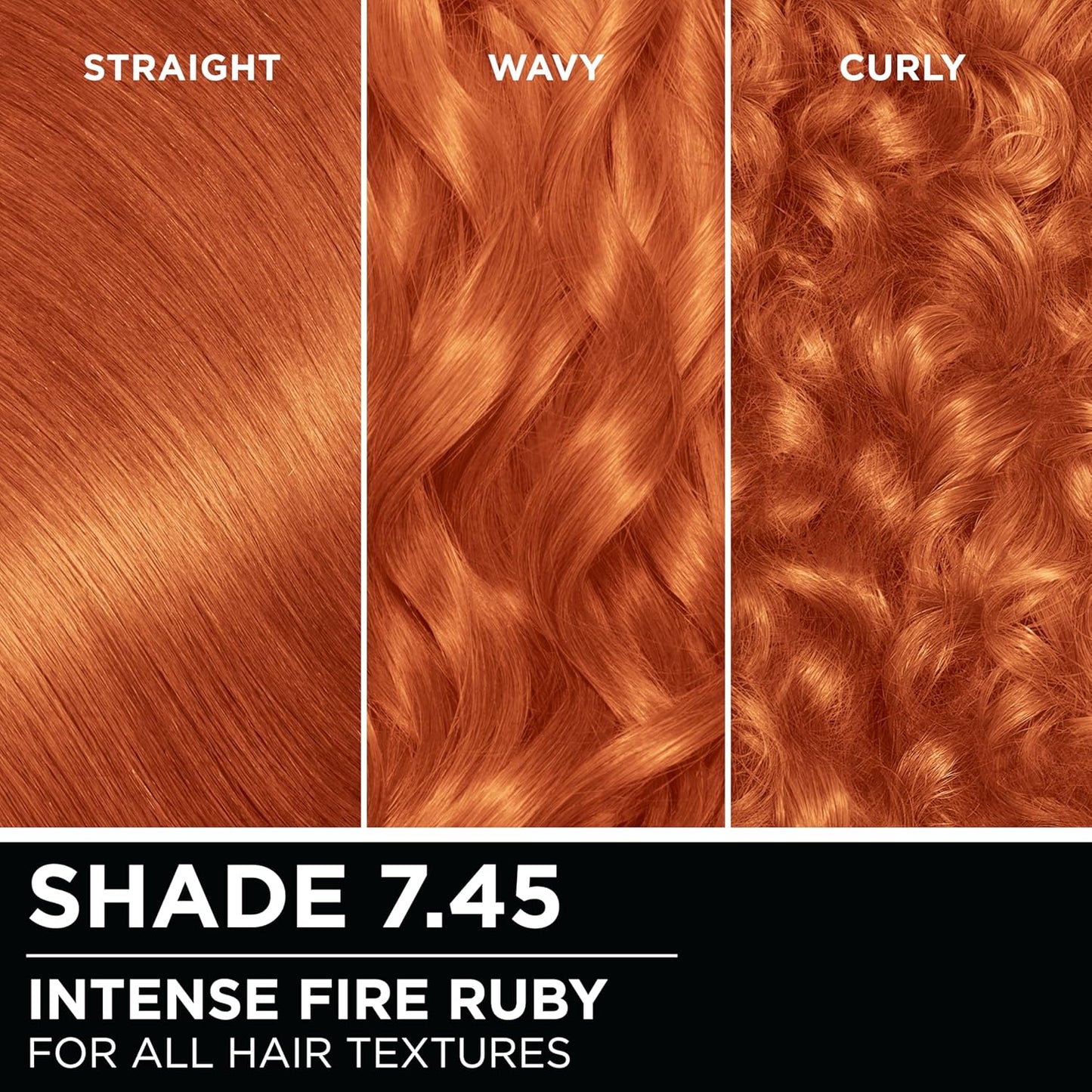 Garnier Hair Color Olia Ammonia-Free Brilliant Color Oil-Rich Permanent Hair Dye, 7.45 Dark Fire Ruby, 2 Count (Packaging May Vary)
