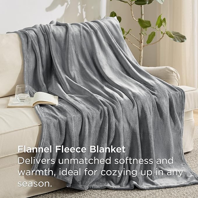 Bedsure Twin Comforter Set Black, 6 Pieces Prewashed Twin Size Bed in a Bag with Soft Fleece Bed Blanket, Down Alternative Bedding Set for All Seasons, Sheets, Pillowcase & Sham