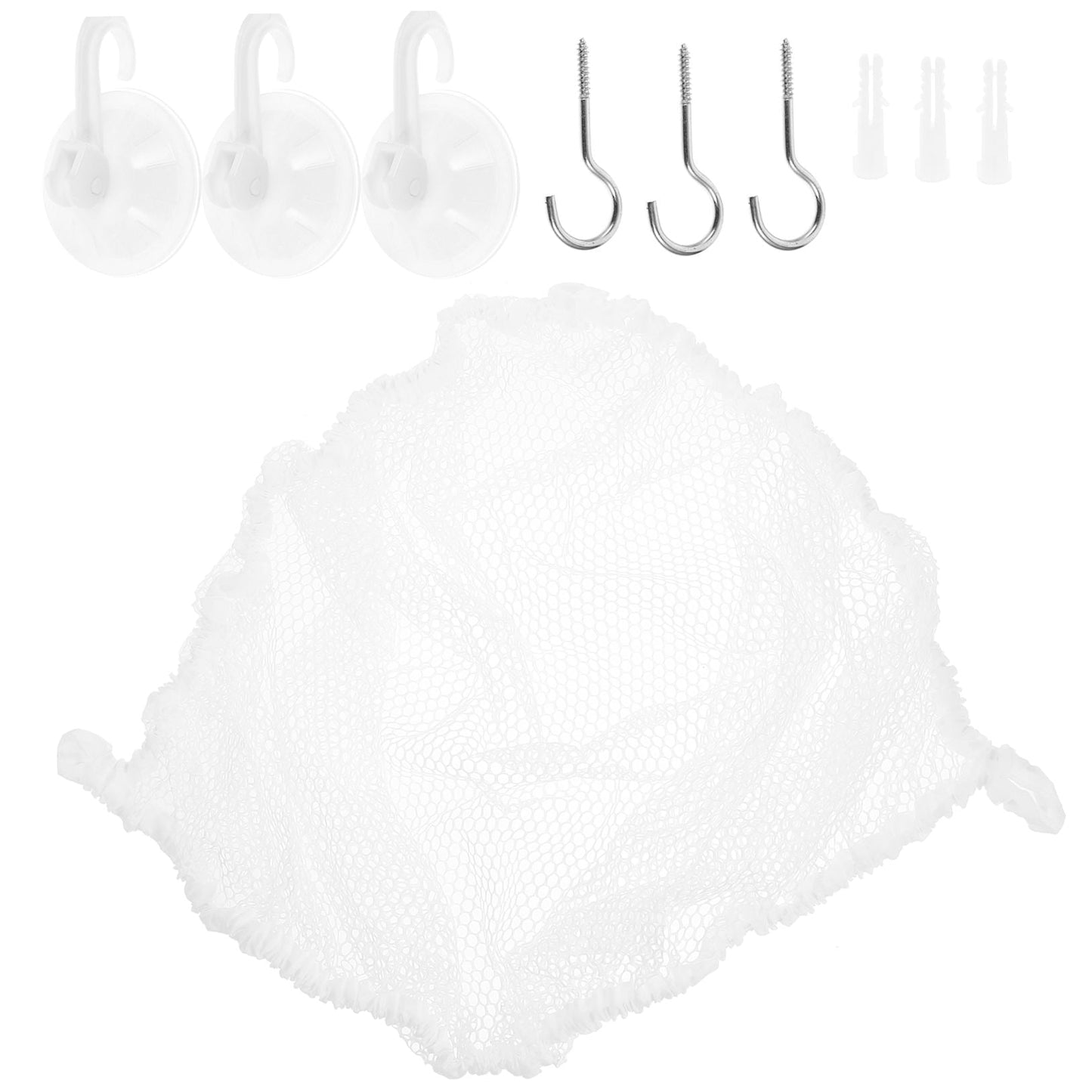 Niceauty Stuffed Animal Hammock Storage Net Hanging Organizer For Room Woven Mesh For Storage And Organization