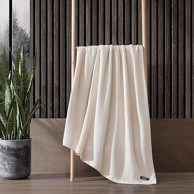 Eddie Bauer Blanket Soft Waffle Weave Bedding, Medium Weight Bedroom Decor, Softens Every Wash, Twin, White
