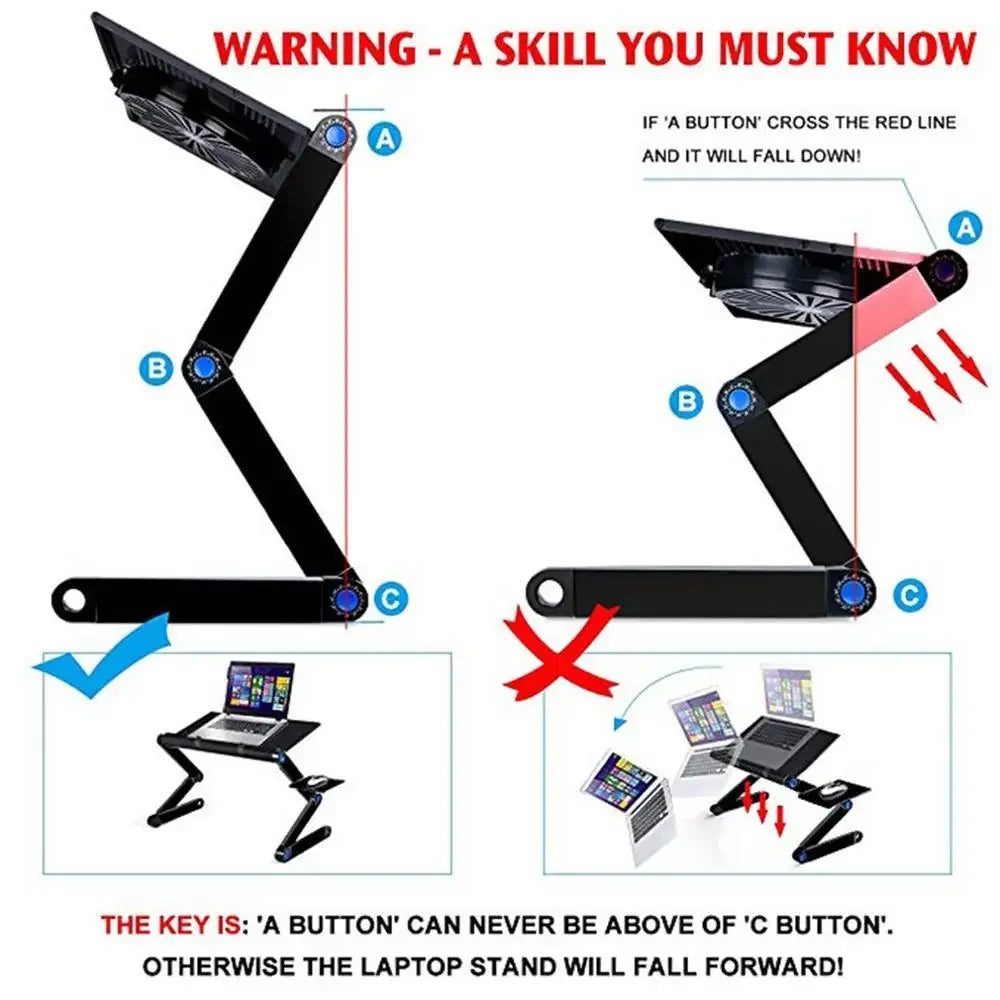 Aluminum Alloy Folding Laptop Table