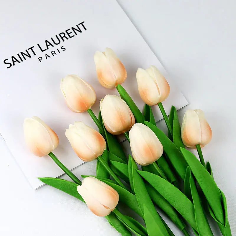 5 Bundles Real Touch Artificial Tulips