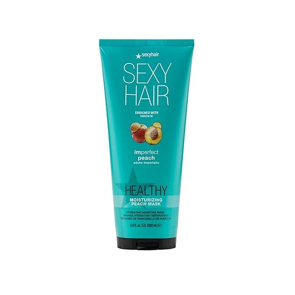 SEXYHAIR Healthy Imperfect Fruit Moisturizing Mask, 6.8 oz | Peach Medium to Coarse Hair Type