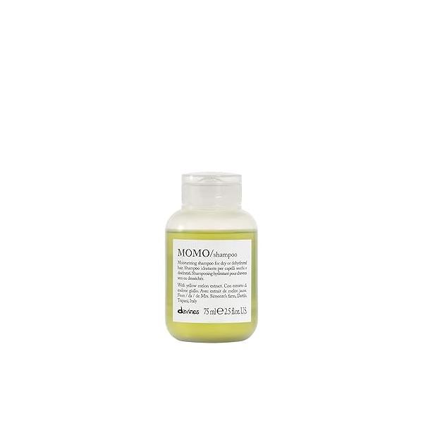 Davines MOMO Moisturizing Shampoo & Conditioner for Dry, Dehydrated Hair, Add Softness Shine, Detangling Formula