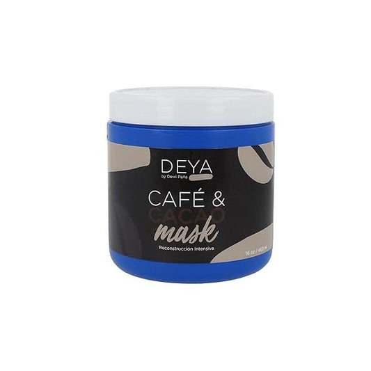 DEYA Cafe Y Cacao Intensive Repair Hair Mask, Strengthens, Nourishes, Promotes Growth. 16 Oz