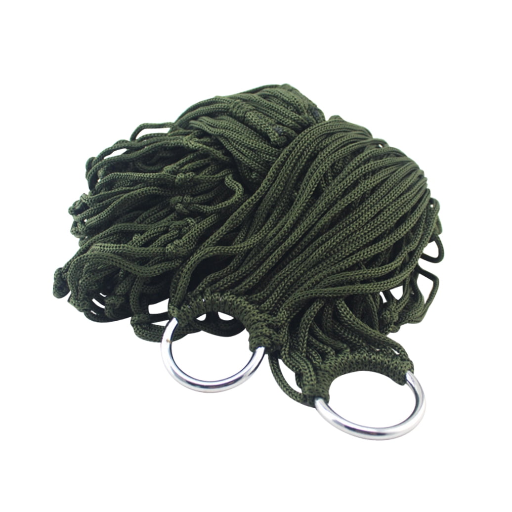 USHOBE 1Pack Nylon Green Hammock for Outdoor Sleeping and Camping 240*80*05cm